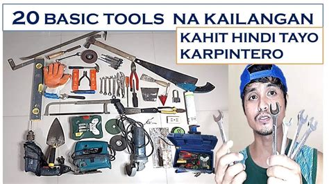 20 BASIC TOOLS NA DAPAT MERON KAHIT HINDI .
